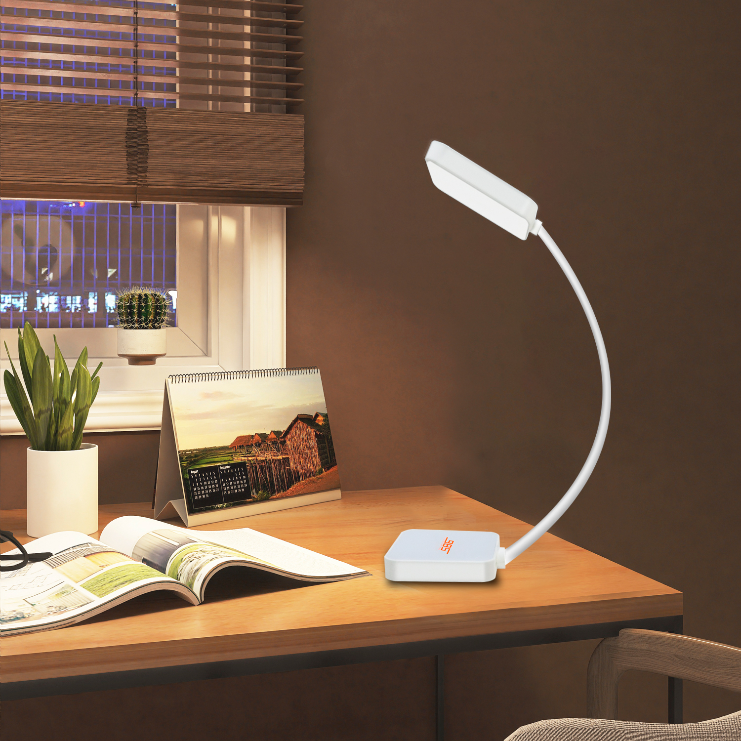 EppieBasic 26 LED Rechargeable 4000K Book Light for Reading in Bed with