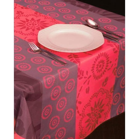 

Red Garden 100% Polyester Stain Resistant Tablecloth 51 x 59 inch
