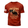 thumbnail image 5 of Ramiter 4th of July Shirts for Men American Flag 1776 Graphic Tees Casual Cap Sleeve USA Patriotic Tops(Red,XL), 5 of 5