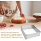 thumbnail image 3 of Marco para hornear rectangular Marco para hornear ajustable Marco para pasteles Marco para hornear extensible Marco para decorar Molde para hornear de tamaño ajustable Marco flexible para pasteles, 3 of 7