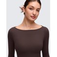 thumbnail image 5 of CRZ YOGA Softembrace Boat Neck Long Sleeve Top, Casual, Ultra Soft,  Shirts for Women, 5 of 6