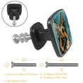 thumbnail image 3 of 4 Pcs Cabinet Handle Drawer Pulls Sheepdog Knobs with Screws Square Furniture Office Cabinet Knob Decoration, 3 of 7
