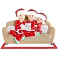thumbnail image 5 of Paquete de 2Navidad Diy Nombre Escrito A Mano Colgante De Árbol De Navidad, Sofá Gato Para 3 Personas Adornos De Decoración De Árbol De Navidad Colgante De Papá Noel Diy Colgante, 5 of 5