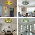 thumbnail image 4 of Miumaeov 50cm Vintage Tiffany Style Ceiling Light Flush Mount Pendant Lamp Stained Glass Chandelier, 4 of 18