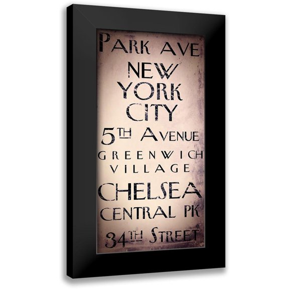 Sophie 6 9x14 Black Modern Framed Museum Art Print Titled - Park Ave.