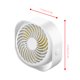 thumbnail image 2 of Ventilador de refrigeración de escritorio Tablero de mesa con alimentación por USB de bajo ruido 3 engranajes Mini ventilador eléctrico para el hotel de oficina en casa, blanco Scienceny HA5879-03B, 2 of 6