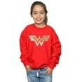 thumbnail image 2 of DC Comics Girls Wonder Woman 84 Gold Emblem Sweatshirt, 2 of 3