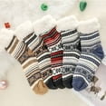 thumbnail image 6 of LAMIRO 1 Pair Mens Slipper Socks: Fuzzy Socks Cozy Warm House Socks Indoor Thermal Socks, Non Slip Plush Fleece Socks Size 9-12, 6 of 7