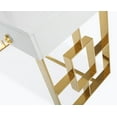 thumbnail image 2 of TOV Furniture Audrey White Lacquer Desk, 2 of 10