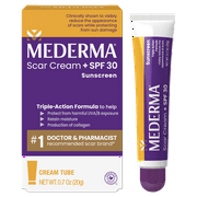 Mederma Scar Cream Plus SPF 30, Sunscreen, Protects Scars from Sun Damage, 0.7 oz (20g)