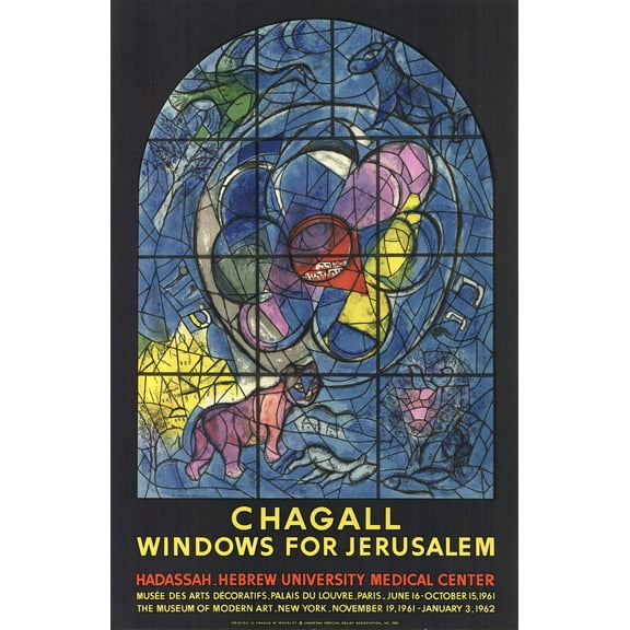 MARC CHAGALL Windows for Jerusalem, 1961