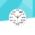 thumbnail image 2 of Shisuyan Creative Mathematical Formula Wall Clock Quartz Clock Home Decor Teacher Gift for Classroom Home Office (White), 2 of 8