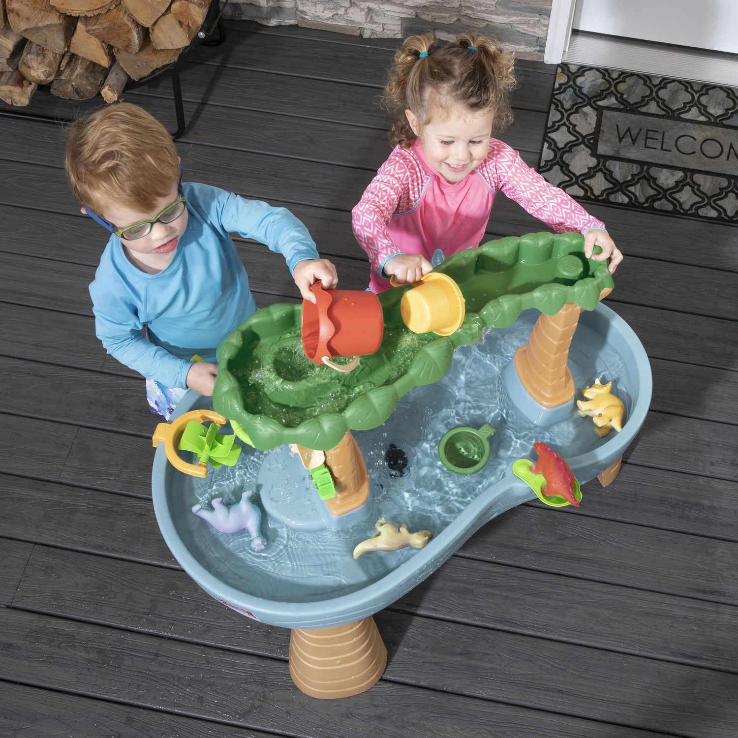 Table d'eau Step2 Dino Showers pour tout-petits – Pour les enfants de 18 mois et plus