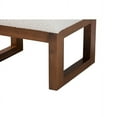 thumbnail image 5 of Baxton Studio Yashiya Mid-Century Modern Off-White Boucle Upholstered and Walnut Brown Finished Wood Ottoman Footstool, 5 of 6