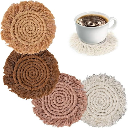 Macrame Coasters 4 Count