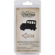 Sizzix Movers and Shapers Magnetic Dies by Tim Holtz, Mini, Old Jalopy and Arrow, 2-Pack Multi-Colored