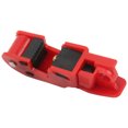 thumbnail image 3 of Circuit Breaker Clamp Lock, Red Anti Fading Circuit Breaker Lockout Standard Single Double Toggles PA Nylon Heavy Duty High Temp   For Automobile, 3 of 8