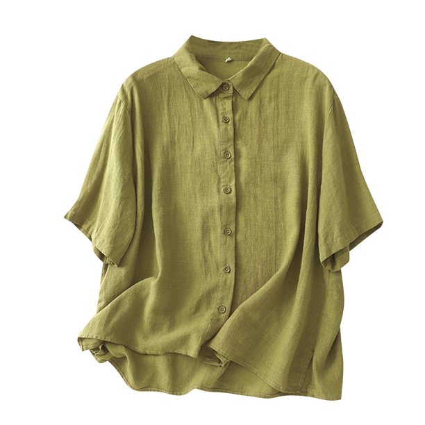 Blusa holgada informal vintage para mujer, de color liso, con peplum y manga larga, de lino, tallas M-XXL, adecuada para otoño/invierno/primavera