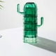 thumbnail image 5 of Tazas de en forma de cactus Cristalería apilable Vaso para beber Tazas de café apilables 4 piezas Tazas de cactus de para barra de té Soledad taza de cristalería, 5 of 10