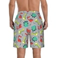 thumbnail image 3 of Naloa Cute Dinosaur Men's Beach Shorts, Surfing shorts, Swim trunks, Quick Dry Swim Trunks for Surfing Beach Fun - Medium, 3 of 9