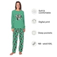 thumbnail image 1 of Cute Tuxedo Cat Matching Family Christmas Pajamas with Pet, Available in Plus Sizes, With Pockets, 1 of 6