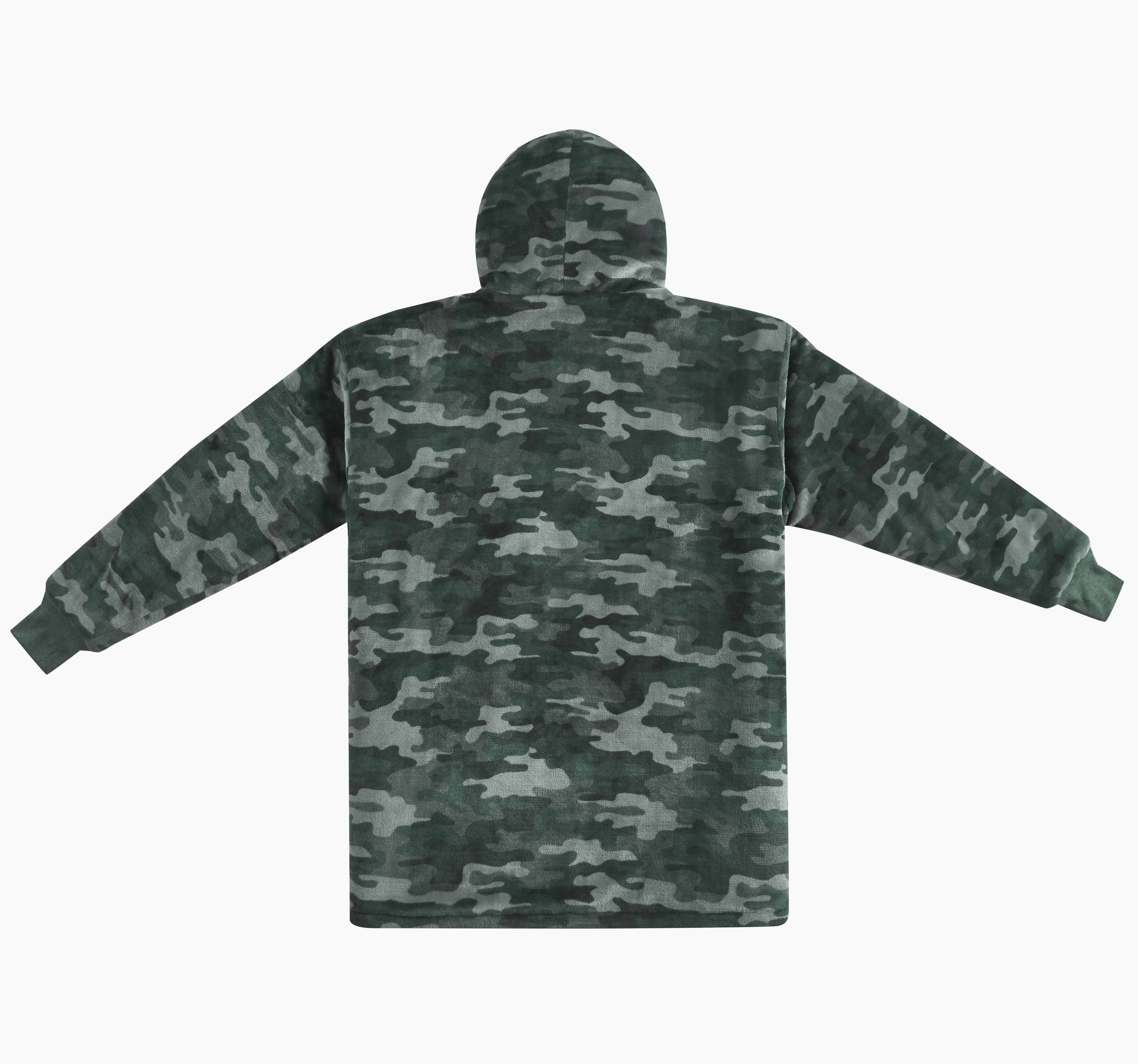 Sherpy For Adult Comfy Hoodie Wearable Blanket, Sean Camo