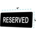 thumbnail image 5 of Alpine Black Reserved Sign, Durable ABS Plastic with Adhesive Back, Spot Reservation for Restaurant & Business, 5 of 5