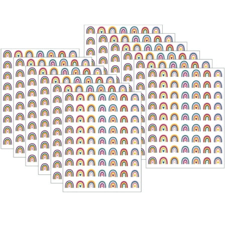 UPC: 0194629114207 | Teacher Created Resources Oh Happy Day Rainbows Mini Stickers 378 Per Pack 12 Packs