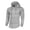 Gray, variant on Mens Ruched Raglan Hoodie Pullover Casual Shirts for Men Slim Fit Long Sleeve Distressed Tops for Streetwear Daily Lounge Wear