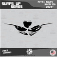 thumbnail image 4 of Kalair GFX Graphics Kit for Kayo K6EFI 250 Dirt Bike (2021+) Surfs-up Series, 4 of 5