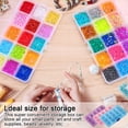 thumbnail image 4 of Paquete de 3 joyeros de plástico, caja de almacenamiento organizadora con divisores ajustables, contenedor con compartimentos de plástico para aparejos artesanales de joyería de cuentas,, 4 of 5