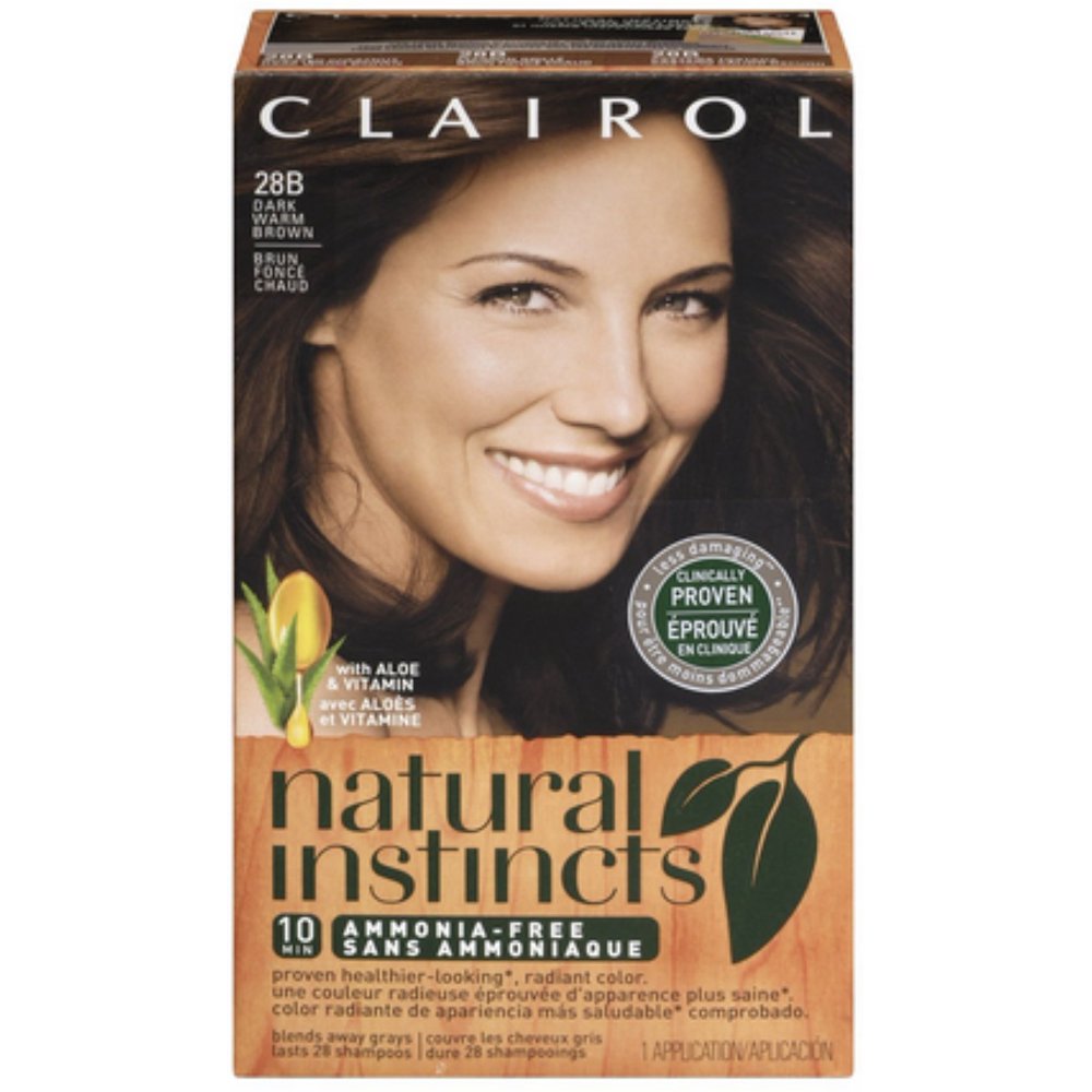 Clairol natural instincts hair color, 28b dark warm brown 1 ea Clairol Natural Instincts Hair Color, 28B Dark Warm Brown 1 ea