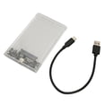 thumbnail image 2 of HDD Enclosure,  Protection 5Gbps Easy To Use Transparent 2.5in Hard Drive Enclosure  For SSD, 2 of 8