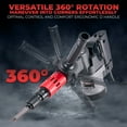 thumbnail image 3 of XtremepowerUS Demolition Jack Hammer, 1000W Electric Jack Hammer Heavy Duty, 2pc Chisel Bits Chipping With Case, 3000 BPM Concrete Breaker, 5/8" Hex Shank, 3 of 5