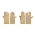 thumbnail image 3 of Bewildely Guantes de Spandex para mujer, accesorios para manos, ropa de Cosplay multifuncional Multicolor para fiesta de noche, Beige Beige 2Conjunto, 3 of 6