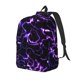 thumbnail image 1 of Disketp Galaxy Lightning print Canvas Backpack Lightweight Travel Daypack Student Rucksack Laptop Backpack-Medium, 1 of 5