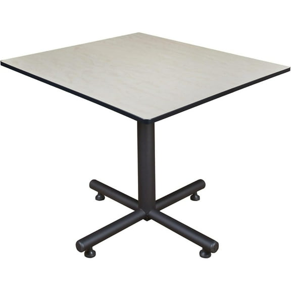 Maykoosh Elegant Escape 48" Square Breakroom Table- Maple, Adjustable and Portable Office Conference Table for Meeting Rooms and Classrooms