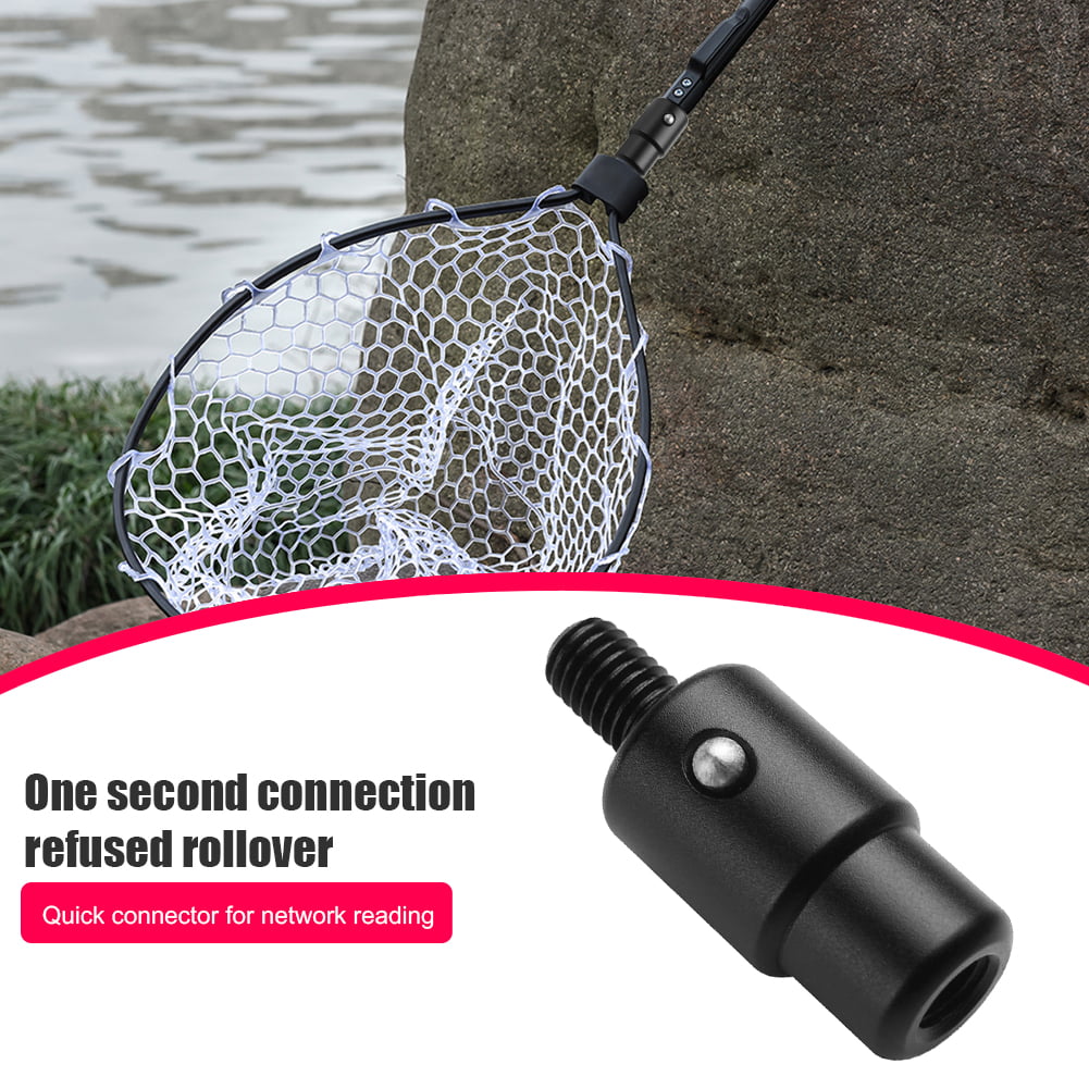 Details about   Fish Landing Dip Net Connector Quick Release Adapter Prevent Fish Running 