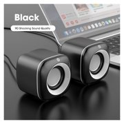 USB Wired Computer Speakers Pink Laptop Speaker Subwoofer Deep Bass Sound Box Music Player Loudspeaker