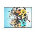 thumbnail image 3 of RYLABLUE Musical Instruments And World Landmarks Couch Sofa or Bed Fleece Blanket Throw 58x80 inches, 3 of 3