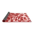 thumbnail image 2 of Ahgly Company Indoor Square Abstract Red Modern Area Rugs, 4' Square, 2 of 4