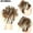 B, variant on High Temperature Silk Synthetic Messy Bun Wig with Elastic Band Natural Fiber Hairpiece
