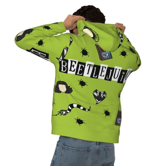 Unisex Beetlejuice Pullover Hoodie Realistic 3d Print Graphic Hooded Sweatshirts With Pocket For Men Women