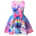 thumbnail image 3 of 2024 Disney Lilo & Stitch Kids For Girls Vestido Falda de película Lindo dibujo animado Stitch Vestidos de fiesta Lazo Niñas Vestidos casuales, 3 of 5