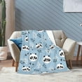 thumbnail image 6 of Panda Blanket for Women Girls Soft Cozy Panda Animal Stuff Decor Throw Blanket Plush Warm Panda Fleece Flannel Gifts Blankets for Adults Kids 50"x40", 6 of 6