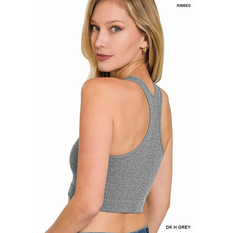 今週のおすすめ製品 Zenana Women Top Tank Racerback Cropped Ribbed Size Plus & トップス