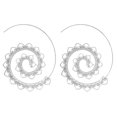 thumbnail image 2 of Koszal Femmes Spirale Cercle Rond Engrenage Coeur Boucles d'Oreilles Piercing Déclaration Bijoux Cadeau, 2 of 6