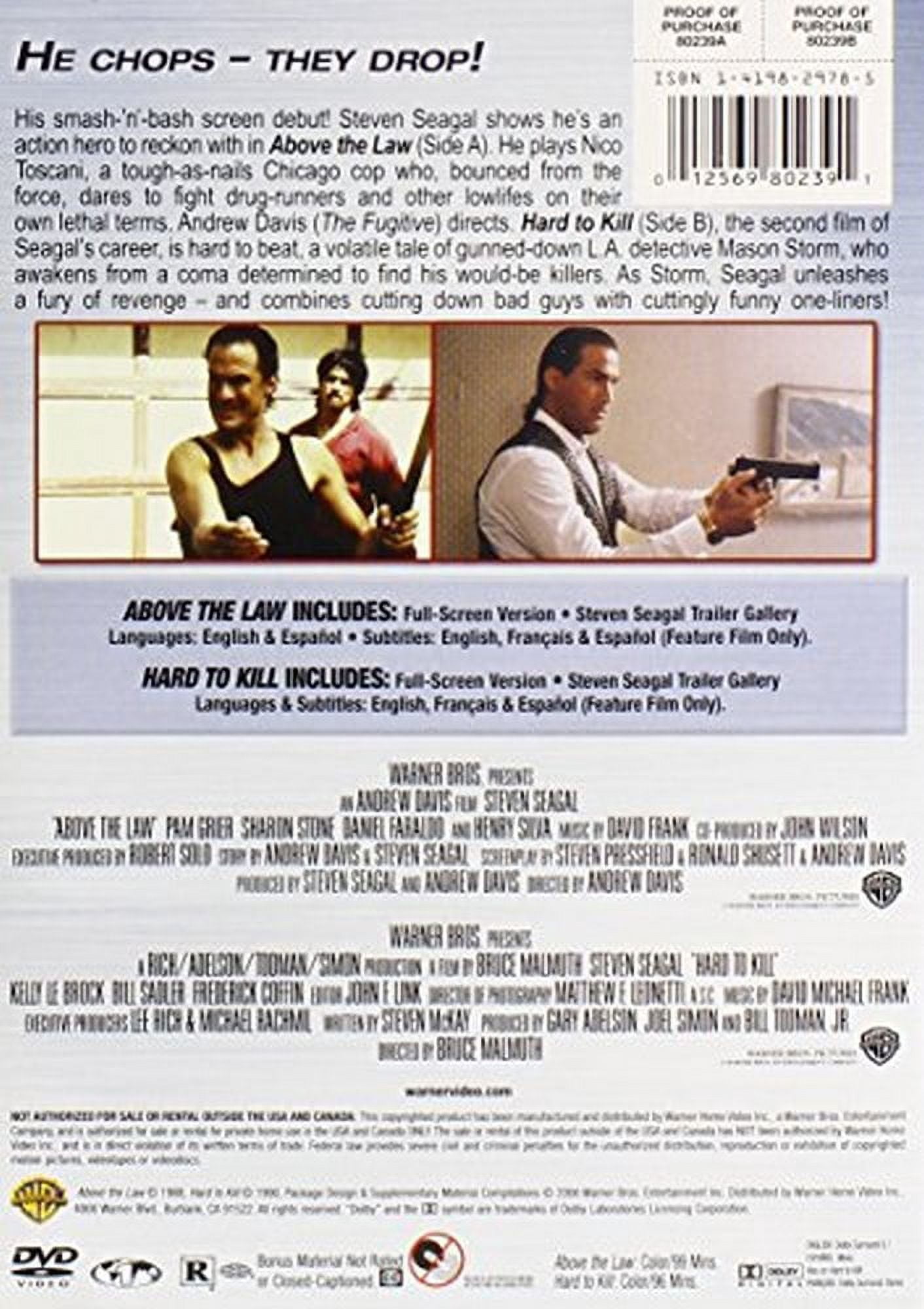 Above the Law/Hard to Kill (DVD Double Feature) [DVD]