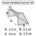 thumbnail image 6 of Qtmnekly Soccer Goal Portable PE Football Goal Net 5-A-Side Soccer Goal Nets, 6 of 6