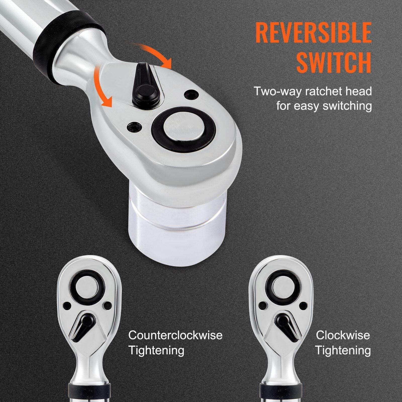 Vevor SXSNLBSSSZNSZ12X5V0 0.5 in. Drive Electronic Torque Wrench